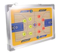 Milisten Basketball Strategy Planning Tool Aluminum Alloy Frame PVC Surface 17.7x11.8in Effortless Writing Erasing Quick Strategy Adjustments for Coaching Sessions