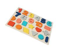 Milisten Beading Block Educational for Cognitive Stringing Puzzle with Alphabet and Numbers Preschool Learning Game for Birthday and Premium Craftsmanship