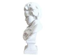 Milisten Beethoven Bust Statue Great Composers Bust Figurine Resin Plaster Figure Sculpture Art Decoration Replica Sculpture Figurine for Artist