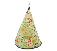 Milisten Bird Cozy Nest Summer Hanging Bird Hammock for Parrots Soft Cloth House to Reduce Stress and Enhance Safety Lemon