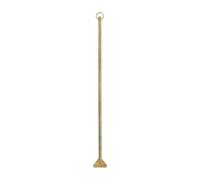 Milisten Bird Poop Cleaner with Long Handle, Brass Guano Cleaning Tool for Bird Cages and Small Animals Habitat, Sturdy Metal Poop Remover Suitable for Backyard Birding and Pet Cage