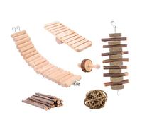 Milisten Bite Resistant Chinchilla Hamster Ladder Set Interactive Fun for Pets Durable Wear Resistant for Guinea Pigs Rabbits Create Happy Moments