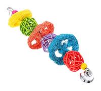 Milisten Bite Resistant Parrot Durable Bird Hanging Chew for Cage Entertainment Wear Resistant Plaything for Parakeets Macaws and Ringneck Parrots Cage Decoration and Foraging Fun