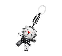 Milisten Black and White Crib Pendant with Adorable Animal Design High Contrast Montessori Hanging Rattle for Visual Stimulation Suitable for Stroller Cot and Play Gym
