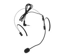 Milisten Black Flexible Headset Microphone for Singing Performance, Small Head-mounted Mic for Teachers and Tour Guides, Professional Lightweight Stage Wireless Mic
