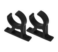 Milisten Black Nylon Boat Pipe Clamp Saddle Clip 42mm Single Tube 2pcs | Quick Release Design, Secure Fixation with Wide Compatibility, for Boats and Marine Water Pipe Applications
