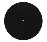 Milisten Black Wool Vinyl Slipmat for Turntable with Anti Static Feature Protects from Static Interference Stylish Sleek Record Slip Mat Suitable for Vinyl Records Playback