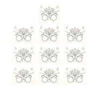 Milisten Blank DIY Half Masks Owl Craft Paper Party Masquerade Face Mask Decorating Party Costume Kids Painting Art Craft Toys (Owl) 10pcs