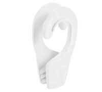 Milisten Boat Bumper Clips Resists Salt Spray with Adjustable Clamp Structure and Abs Material, Pontoon Rail Bumper Hanger White Boat Hook Holder with Unbeatable for Yachts and Docking