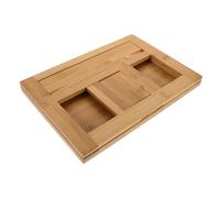 Milisten Book Holder Stand for Music Recipe Books and Reading Portable Bamboo Design for Kitchen Desktop Use Easy Assembly Compact Fit