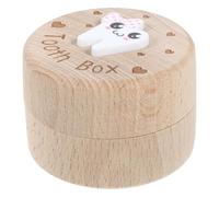 Milisten Box Intricate Boys Wooden Girls Tooth Storage with Large and Carved Capacity Design Keepsake Box for Preserving Memories Baby
