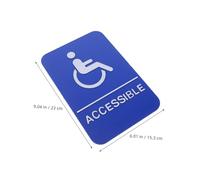 Milisten Braille Door Sign Disability Restroom Sign 7.5x10 Inch Plastic Self-adhesive Enhanced Accessibility Meets International Ada Standards for Restaurant Public Spaces Visually Impaired