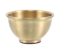 Milisten Brass Offering Bowl Small Copper Ritual Bowl Anti-Slip Pad for Buddhist Water Offering for Home Meditation and Altar Use
