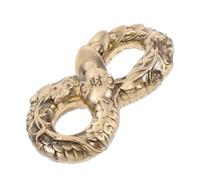 Milisten Brass Snake Figurine Handheld for Finger Strengthening and Relaxation Unique Design for Office and Home Decor Functional Hand Exercise Tool and Lucky Ornament Gift