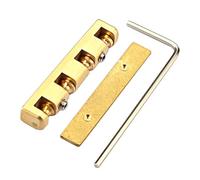 Milisten Brass String Instrument Replacement Nut for Electric Guitar and Bass, Golden Alloy Adjustable Nut, Easy to Install Guitar Accessory Fixes Instrument String,