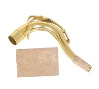 Milisten Brass Tenor Saxophone Bend Neck Replacement Kit with Cork Sheet Durable and Lightweight Sax Accessories for Smooth Playing Experience