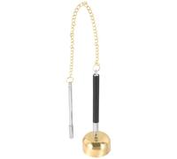 Milisten Buddhism Copper Prayer Bell Portable Percussion Instrument with Telescopic Handles and Chain, Traditional Temple Handbell for Meditation and Spiritual Practice Random Color