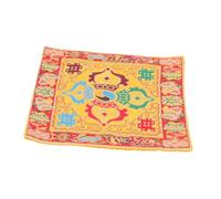 Milisten Buddhist Sound Bowl Pad Dual Layer Cushion for Meditation and Spiritual Practice Durable Embroidered Design Portable and Practical Accessory for Yoga and Mindfulness