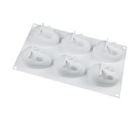 Milisten Bunny Silicone Mold for Easter Baking Small White Rabbit Dessert and Chocolate Mold DIY Cake for Home Candy Making