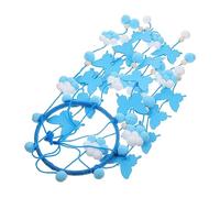 Milisten Butterfly Mobile for Crib Girl Felt Balls Hanging Ornament Nursery Decorations Bedroom Accessories Crib Mobile for Girls