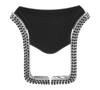 Milisten Car Air Vent Phone Holder Rhinestone U-shape Telescopic Bracket Black Car Mounted Phone Cradle for Navigation and Hands-free Use