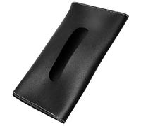Milisten Car Visor Tissue Holder Pu Leather Vehicle Tissue Box Holder Sun Visor Napkin Dispenser for Car Interior Backseat Use Black