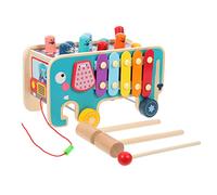 Milisten Cartoon Elephant Knock Toy Boys and Girls Musical Instrument Educational Percussion Toy Hammer Beating Hand Eye Coordination