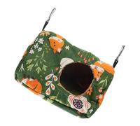 Milisten Cartoon Plush Bird Hammock Nest for Parrots Soft Hanging Bed for Parakeets Bird Perch for Play and Sleep Easy to Clean