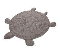 Milisten Cast Iron Decorative Tortoise Stepping Stone 34x26cm for Garden Walkway Outdoor Patio Stone Paver Turtle Footpath Ornament