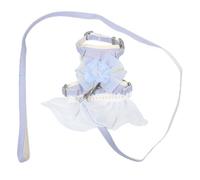 Milisten Cat Harness with Tulle Trim for Small Animals Soft Breathable Mesh Chest Strap Adjustable Kitten and Bunny Vest for Pets Comfortable Outdoor Walking Safety Harness