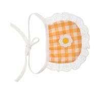 Milisten Cat Lace Bandana Bib for Small Dogs and Cats Lightweight Breathable Saliva Towel with Plaid Floral Design Comfortable Puppy Scarf for Poodles and Pomeranians Washable Pet Neck