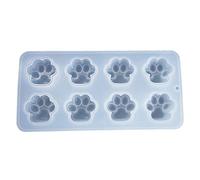 Milisten Cat Paw Mold Paw Resin Mold Jewelry Pendant Molds Casting Art Molds Soap Making Mold Silicone Soap Mold Silicone DIY Tools 3D Button Silica Gel Homemade Supplies White