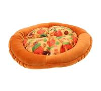 Milisten Cat Pizza Bed Squeaky Toy Cozy Warm Cat Mat for Indoor Kittens Creative Pet Nest Winter Sleeping Hideaway Fruit Design