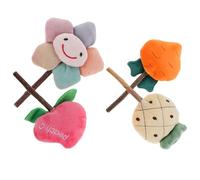 Milisten Cat Polygonum Lollipop Toy Cat Biting Interactive Toy Bite-Resistant Safe to Chew Plush Kitten