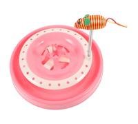 Milisten Cat Spring Turntable Interactive Amusement Plate for Cats Fun Pet Track to Stimulate Senses and Hunting Instincts for Indoor Playtime and Reducing Boredom