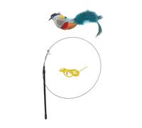 Milisten Catnip Toys Sticks Interactive Teaser Wand for Cats Real Birdlike Movement Soft Material Enhance Bond Playtime Fun Indoor Cat Toy