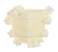 Milisten Cement Pot Molds for Concrete Hexagonal Planter Flower Pot with Elegant European Styling, Robust Performance, Effortless Release, Beige Plastic Mold for DIY Projects and Outdoor