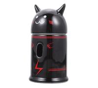 Milisten Ceramic Drinking Kettle Holder for Rabbit and Guinea Pig, Lightweight and Convenient to Clean Black Water Bottle Stand with Creative Devil Style for Small Pets