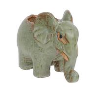 Milisten Ceramic Elephant Shaped Succulent Flower Pot Desktop Plant Planter for Home Office Garden Decoration