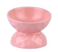 Milisten Ceramic Elevated Neck Cat Bowl for Small Dogs Tilted Pet Feeder Easy to Clean Non- Base Comfortable Feeding Position for Cats and Kittens