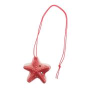 Milisten Ceramic Six Hole Ocarina C Key Traditional Wind Music Instrument with Authentic Tone Bright Red Color Student Flute for Beach Party Favors and Beginner Music Lessons