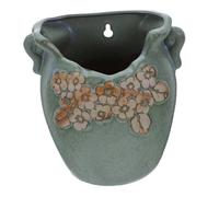 Milisten Ceramic Wall Planter Hanging Vintage Style Easy Install Wall Mounted Flower Pot for Indoor Balcony Office European Design Space Saving Vertical Green Plant Holder