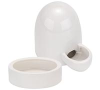 Milisten Chicken Water Feeder and Food Container for Poultry Ceramic Drinking and Feeding Holder with Large Round Basin Easy to Clean and Stable for Chickens Ducks Geese and Pigeons Outdoor