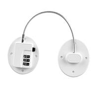 Milisten Childproof Refrigerator Lock with Password Combination, Easy to Install Stainless Steel and Zinc Alloy, White Lock for Fridge and Freezer, Home Safety