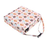 Milisten Children’s Dining Chair Heightening Cushion with Removable Strap, Lightweight Comfortable Booster Pad for Toddlers, Easy to Clean Portable Seat Cushion with Cartoon Fox Design