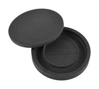 Milisten Chinese Calligraphy Inkstone Tray with Cover 4-inch Ink Well for Traditional Ink Grinding and Moisture Preservation Suitable for Painting and Drawing