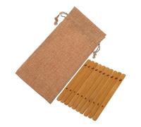 Milisten Chinese Divination Bamboo Sticks 10Pcs for Fortune Telling and Divination Game Storage Bag Included