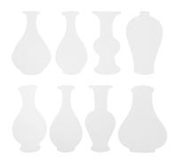 Milisten Chinese Flower Vase Drawing Stencils 16Pcs Thick Paper Craft Templates for Boys and ’ Painting, Coloring and Educational Art Activities