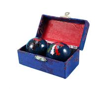 Milisten Chinese Health for Exercise and Stress Relief Meditation Fitness Handballs for Joint Mobility and Relaxation Therapy Baoding for Hand Massage and Injury Recovery Green
