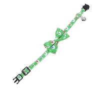 Milisten Christmas Cat Bowtie Collar Bell Cute Cartoon Snowman Design Pet Safety Necklace for Cats for Holiday Photo Props and Festive Dressing